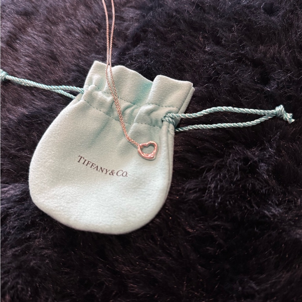 Tiffany & Co. Elsa Peretti Open Heart Pendant in Sterling Silver